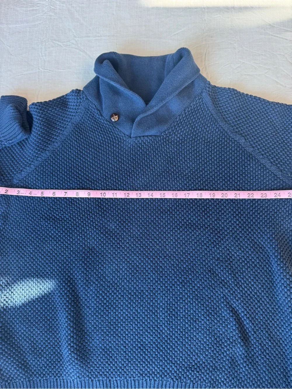 J Crew Men's Shawl Collar Knit Sweater - Navy